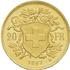 Effigie - 20 francs Suisse Or Pile
