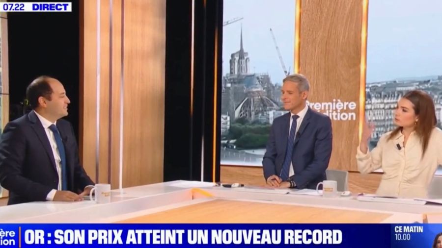 Interview de Laurent Schwartz sur BFM TV – L’or est le reflet des incertitudes du monde